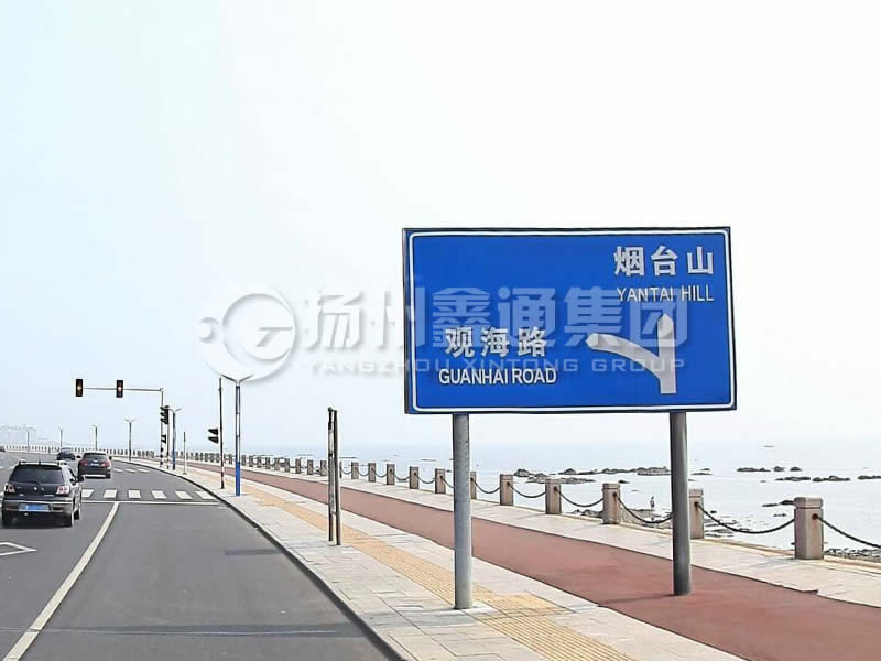 BZG-015，交通標志桿，雙柱標志桿