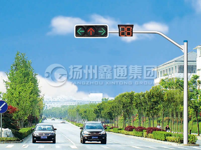 XHDG-008，八棱彎臂信號(hào)燈桿